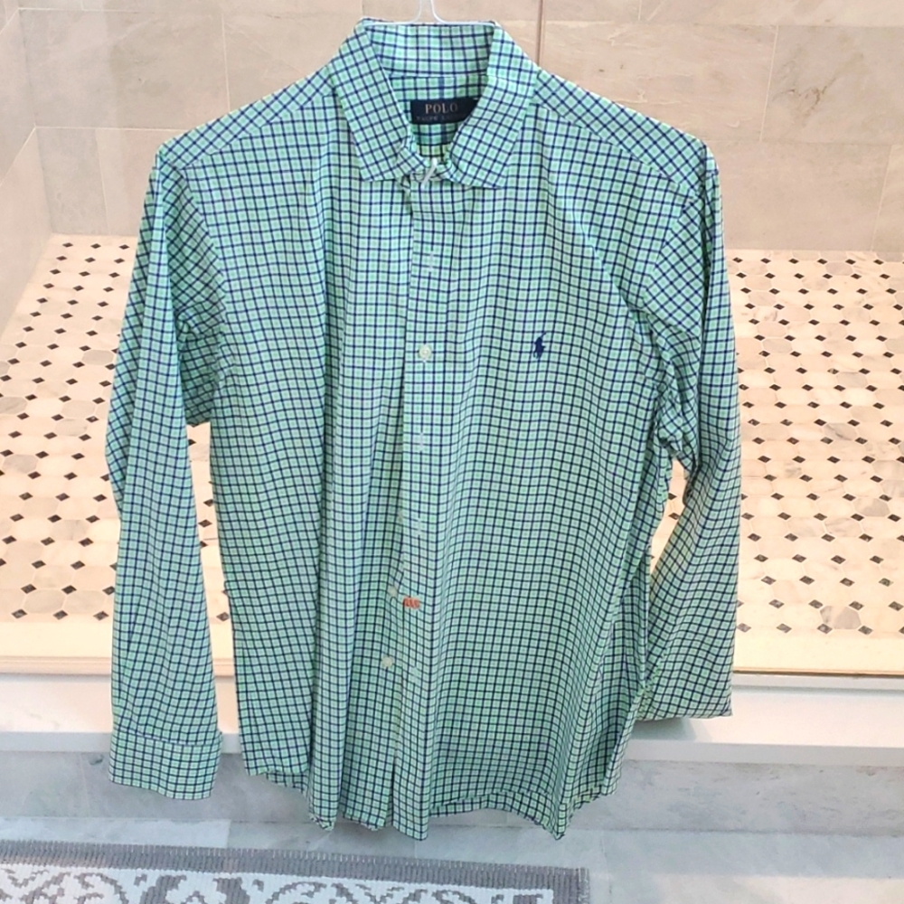 Polo Long Sleve Button Down Polo Shirt